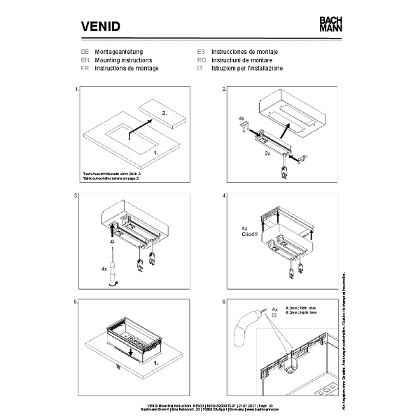 Tb Conference Mediaport - Montageanleitung